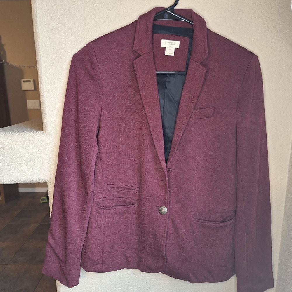 J. Crew School Boy Blazer burgundy 00